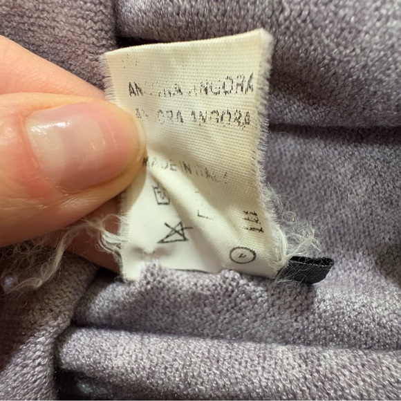 Vintage Purple Italian Turtleneck Asymmetrical Sweater - Picture 8 of 8